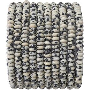 Natural Mix Colored Disk Stone Beads 4x2mm 160pcs Rondelle Loose Semi Gemstone Beads for Jewelry Making Design
