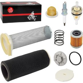 Air Filter & Guide Kit Oil Drain Plug & OIL STRAINER + OIL FILTER For Yamaha Warrior 350 Raptor 350 1987-2013 Wolverine 350 1995-2004