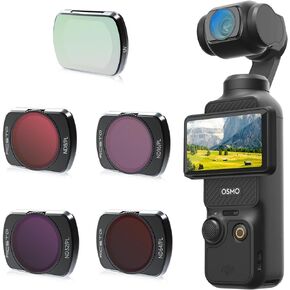 مجموعة مرشحات RCGEEK ND متوافقة مع DJI OSMO Pocket 3، 5 عبوات من مرشحات عدسة الكاميرا المستقطبة والكثافة المحايدة لملحقات DJI Osmo Pocket 3 (UV، ND8/PL، ND16/PL، ND32/PL، ND64/PL) in Kuwait