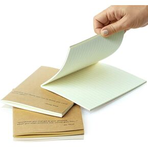 3 Refills Notebooks Leather Journal | Lined, Blank, and Brown Paper for Writing (Refill)
