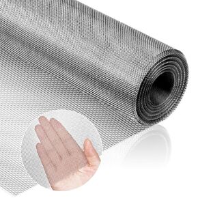 Wire Mesh Air Vent Mesh Cover 30 X 200CM 304 Stainless Steel Woven Wire Mesh 50 mesh Filter Screen for DIY Projects Vent Cage Garden Window Filter, YSSW50MESHCA