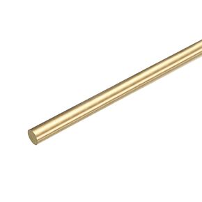 MECCANIXITY Brass Round Rods, 5/16 Inch Brass Solid Round Rod Lathe Bar Stock, 8mmx200mm Brass Rod for Drift Punches Various Shaft DIY Craft Model Plane Ship Cars, Pack of 2