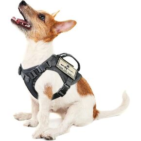 Tactical Puppy Vest Harness, Adjustable Military Vests for Small Dogs Outdoor Training Puppy Harnesses with Handle