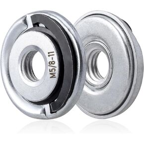 Yakamoz 2Pcs Quick Change Angle Grinder Flange Nuts 5/8-11 Grinder Nut Replacement Lock Nuts Grinder Locking Nuts for Angle Grinder Parts 5/8"-11 Thread