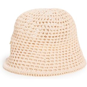 قبعة دلو منسوجة مفتوحة للنساء من Lele Sadoughi in Kuwait