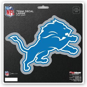 FANMATS NFL Detroit Lions Unisex Detroit Lions Decal Die Cutdetroit Lions Decal Die Cut, Team Color, 8x8