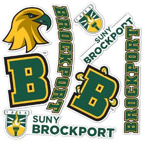 Desert Cactus Brockport SUNY Sticker Golden Eagles Stickers Vinyl Decals Laptop Water Bottle Car Scrapbook T2 (Type 2)