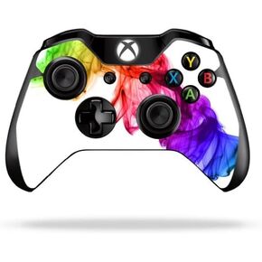 MightySkins Skin Compatible with Microsoft Xbox One or One S Controller - Rainbow Smoke | Protective, Durable, and Unique Vinyl wrap Cover | Easy to Apply, Remove, and Change Styles | Made in The USA