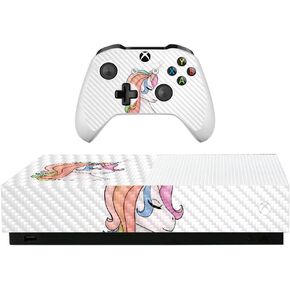 MightySkins Carbon Fiber Skin for Microsoft Xbox One S All-Digital Edition - Anime | Protective, Durable Textured Carbon Fiber Finish | Easy to Apply, Remove, and Change Styles | Made in The USA