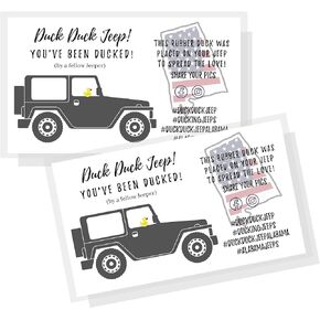 Alabama You've Been Ducked Card | 50 Pack | Duck Duck Tag 3.5 x 2 in Business Card Size | Duck Duck States | Attach to Rubber Ducks | American Flag Alabama Design