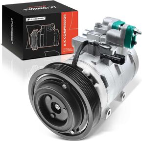 A-Premium Air Conditioner AC Compressor with Clutch Compatible with Hyundai Sonata 2.5L 2.7L 1999-2005, Kia Optima 2.5L 2.7L 2001-2006