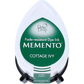 Tsukineko Memento Dew Drop Fade Resistant Inkpad of All Kinds, Cottage Ivy