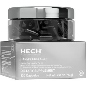 Caviar Collagen Capsules - Beauty Supplement with 2,000 mg Marine Collagen Peptides, Caviar Extract and Vitamin Complex
