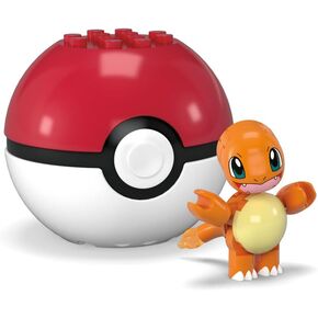MEGA Pokémon Construction Toy Pokémon Evergreen Charmander Ball for Kids Ages 6 and Up