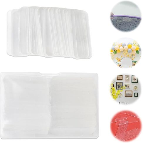 شريط مزدوج الجوانب عالي التحمل، 160 قطعة شريط لاصق قوي قابل لإعادة الاستخدام، شرائط جدارية لاصقة متعددة الوظائف، شريط شفاف بدون قص ولا بقايا in Kuwait