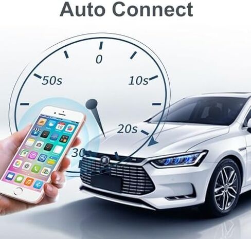 محول CarPlay اللاسلكي أحدث CarlinKit 3.0 يدعم Siri/GPS/الموسيقى/الاتصال التلقائي/الترقية عبر الإنترنت/قابل للتخصيص. معدل نقل 5.8 جيجا هرتز يحول السلكية إلى لاسلكية في ثوان in Kuwait