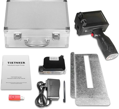 طابعة نفث الحبر المحمولة 127T1، شاشة لمس 4.3 بوصة، خرطوشة حبر سريعة الجفاف، ترميز نفث الحبر، طابعة محمولة محمولة للرمز الشريطي، رقم الدفعة، رمز التاريخ، شعار QRCode (25 لغة) in Kuwait