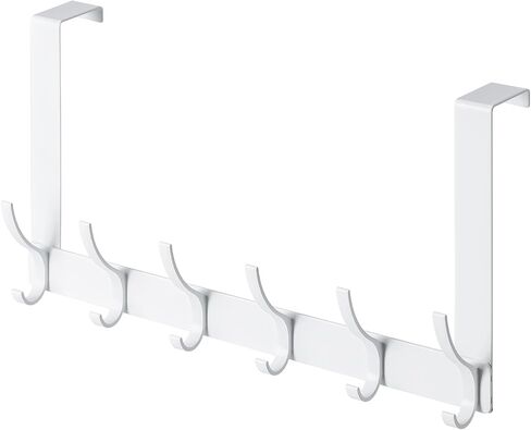 BOOMIBOO Over The Door Hooks, Sturdy Door Hanger, Towel Rack Towel Hooks for Bathroom 12 Hooks Large Over The Door for Bathroom, Bedroom，Kitchen in Saudi Arabia