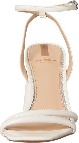 Sam Edelman Women's Kia Heeled Sandal, Bright White, 6.5 in Kuwait