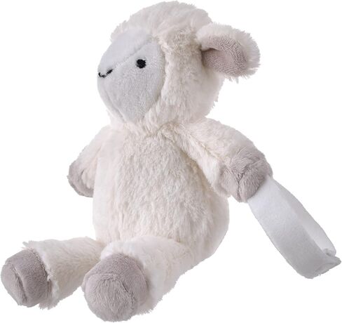Little Love by NoJo Lamb Shaped White and Taupe Plush Pacifier Buddy in Saudi Arabia