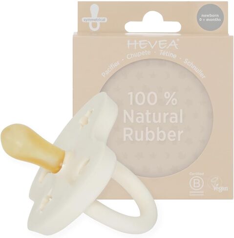 لهاية من المطاط الطبيعي من هيفيا، متماثلة، من 3 إلى 36 شهرًا، عبوة واحدة - أبيض حليبي in Kuwait