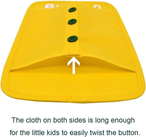 Busy Board Early Learning Basic Life Skills Learn to Dress Boards-Button,Zip,Lace,Buckle,Tie,Snap 6 Pcs/Set in Saudi Arabia