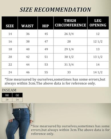 Women's Plus Size Slim Fit Skinny Jeans High Waist Totally Shaping Denim Jeans in Saudi Arabia