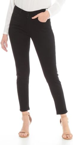 جينز نسائي متعدد الاستخدامات بقصة ضيقة - جينز تنحيف قابل للتمدد للنساء للتحكم في البطن بنطال جينز ضيق عند الكاحل in Kuwait