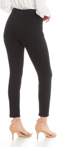 جينز نسائي متعدد الاستخدامات بقصة ضيقة - جينز تنحيف قابل للتمدد للنساء للتحكم في البطن بنطال جينز ضيق عند الكاحل in Kuwait