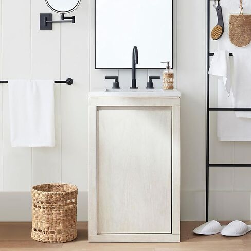 سلة مهملات الحمام - سلة المهملات المزخرفة المصنوعة من الأعشاب البحرية المنسوجة يدويًا مع سلة قمامة داخلية من البلاستيك الشفاف in Kuwait