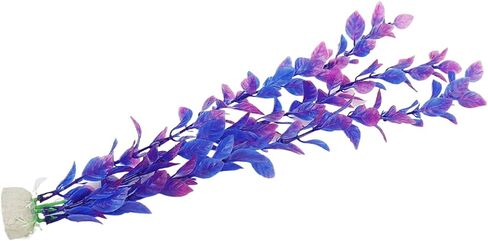 Aquarium Plastic Plants Purple 6pcs in Saudi Arabia