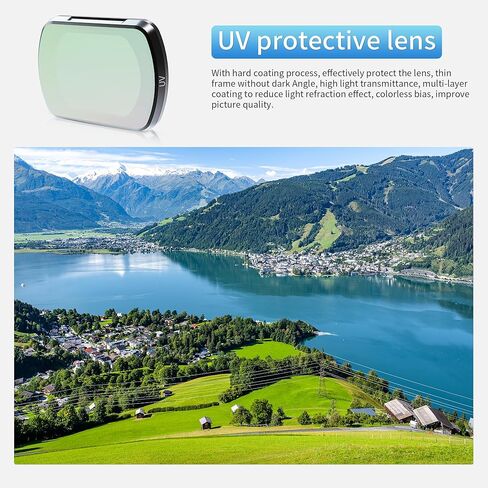 مجموعة مرشحات RCGEEK ND متوافقة مع DJI OSMO Pocket 3، 5 عبوات من مرشحات عدسة الكاميرا المستقطبة والكثافة المحايدة لملحقات DJI Osmo Pocket 3 (UV، ND8/PL، ND16/PL، ND32/PL، ND64/PL) in Kuwait