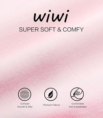 WiWi Womens Short Sleeve Pajama Sets Viscose from Bamboo Pajamas Soft Sleepwear Long Jogger Pants Loungewear S-XXL in Kuwait