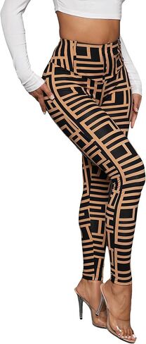 Floerns Women's Allover Print High Waist Workout Yoga Legging Pants in Saudi Arabia