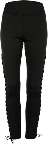 xxxiticat Women's Lace Up Legging Pants High Wasit Side Tie Up Eyelet Bandage Bodycon Gym Sportswear Long Trousers in Saudi Arabia