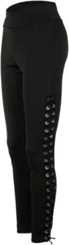 xxxiticat Women's Lace Up Legging Pants High Wasit Side Tie Up Eyelet Bandage Bodycon Gym Sportswear Long Trousers in Saudi Arabia