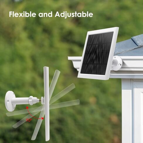 شاحن لوحة شمسية لكاميرا Arlo، متوافق مع كاميرات Pro 4، Arlo Pro 5S، Pro 3، Ultra 2 وUltra، كابل 10FT/3M، لوحة شمسية مقاومة للماء خارجية 5V 4W in Kuwait