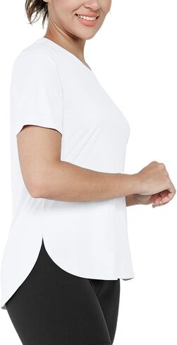 Women's Workout Tops Short Sleeve Shirts Sun Protection Shirt UV SPF UPF 50+ Hiking Running Quick Dry in Saudi Arabia