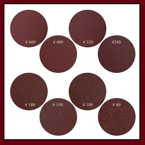 Round 5 Inch Sanding Discs 80Pcs Dry Wet Sanding Pads Hand Sander Foam Rubber Sanding Blocks Hook and Loop Hand Sanding Block in Saudi Arabia