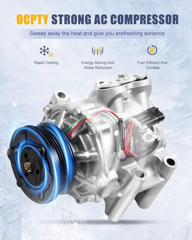 OCPTY Air Conditioning Compressor CO 4910AC for Buick Rainier for Chevy Trailblazer for GMC Envoy XL XUV for Isuzu Ascender for Oldsmobile Bravada for Saab 9-7x 4.2L 2002-2009 in Saudi Arabia