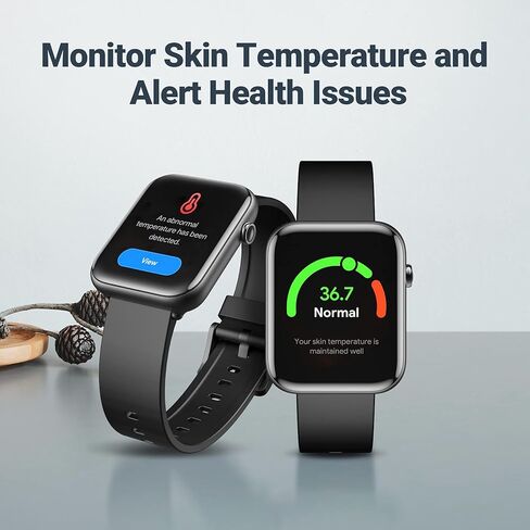 Ticwatch GTH smartwatch 24H Skin Temperature Measurement Blood Oxygen 24H Heart Rate Monitoring Sleep Tracking 5ATM Water Resistant Rating Stress Tracking 10 Days Battery Life Smart Watch in Kuwait