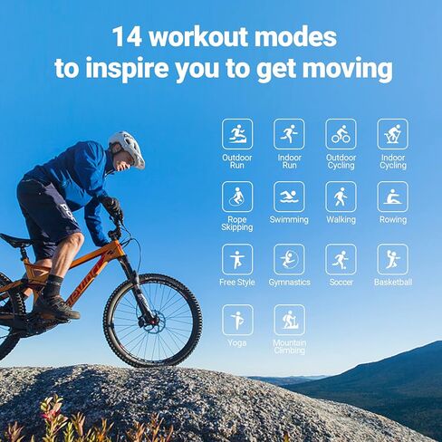 Ticwatch GTH smartwatch 24H Skin Temperature Measurement Blood Oxygen 24H Heart Rate Monitoring Sleep Tracking 5ATM Water Resistant Rating Stress Tracking 10 Days Battery Life Smart Watch in Kuwait