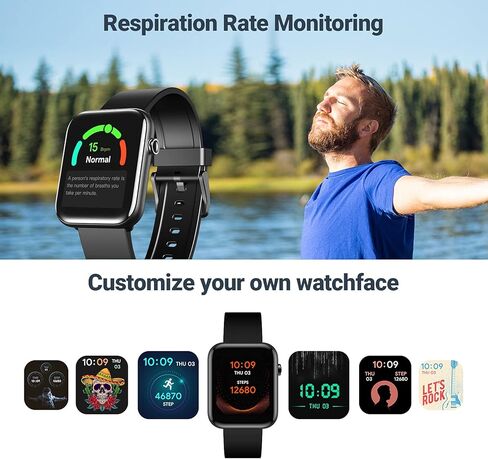 Ticwatch GTH smartwatch 24H Skin Temperature Measurement Blood Oxygen 24H Heart Rate Monitoring Sleep Tracking 5ATM Water Resistant Rating Stress Tracking 10 Days Battery Life Smart Watch in Kuwait