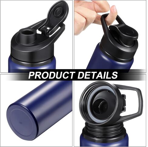 CHENGU 10 Pieces Water Bottle Bulk 20 oz Aluminum Reusable Bottles Lightweight Snap Lid Water Bottle Easy Carry Leak Proof Travel Bottles for Gym Sports Camping Hiking Fishing (Blue) in Saudi Arabia