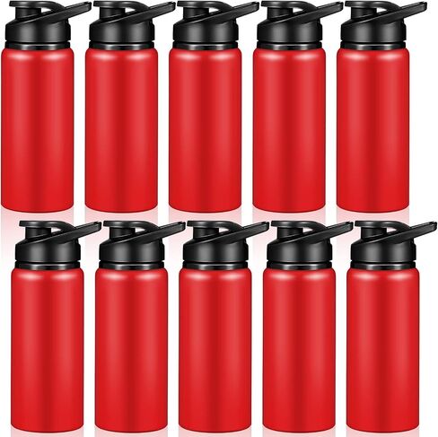 CHENGU 10 Pieces Water Bottle Bulk 20 oz Aluminum Reusable Bottles Lightweight Snap Lid Water Bottle Easy Carry Leak Proof Travel Bottles for Gym Sports Camping Hiking Fishing (Blue) in Saudi Arabia