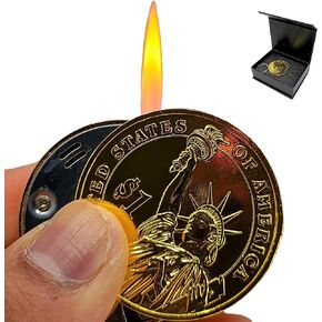 Gifts for Men, Cool Stuff - Keychain Lighter, Unique New York Souvenirs, Compact Lighter & Adjustable Flame, Gas-Free Fancy Lighter – Ideal Gifts for Friends & Cool Keychains