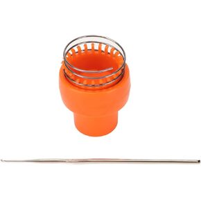Wire Crochet Tool, Orange ABS Wire Crochet Loom Ergonomic Automatic Release for Crafts