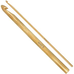 Addi Crochet Hook, Metal, Bamboo, 2 mm