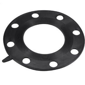 MECCANIXITY Rubber Flange Gasket Full Face for 4 Inch DN100 Pipe 8 Bolt Holes Black Flat Washer