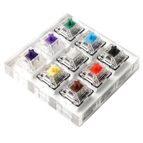 9 Key Gateron Green Clear White Gray Clear Zealio Purple Switches Shaft Testing Tool Switch Tester